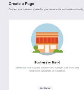 create a facebook business page